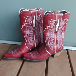 Red Ariat Cowboy Boots
